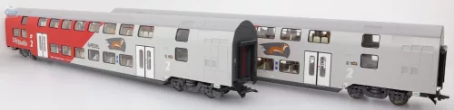 JC 76602 Emeletes személykocsi szett + vezérló 'Wiesel' 