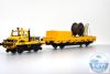 VIESMANN 2680 Unimog pályfenntartó teherkocsival 