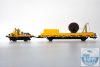 VIESMANN 2680 Unimog pályfenntartó teherkocsival 
