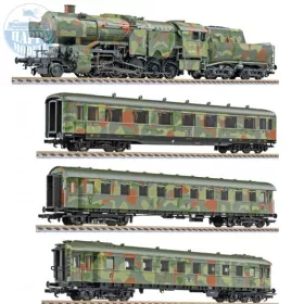 LILIPUT 130002 Katonai csapatszállító szerelvény + BR42 