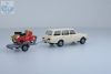 HERPA 420419 Wartburg 353 Tourist + utánfutó + 2 db Simson 