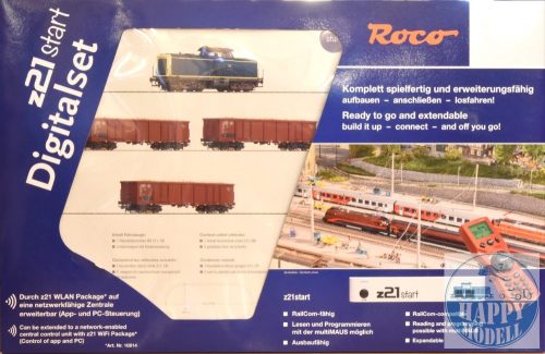 ROCO 51299 Dízelmozdony + tehervonat, z21  központ+vezetékes MM 