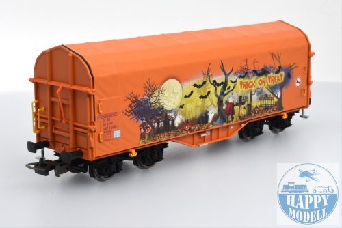 PIKO 58992 Halloween -Eltolható oldalfalú ponyvás kocsi 