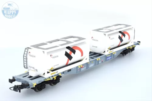 ROCO 76943 Konténerszállító tartálykonténerekkel HOLCIM 