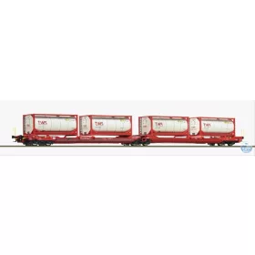   ROCO 77396 Tartálykonténeres dupla zsebeskocsi  738/T3000e 