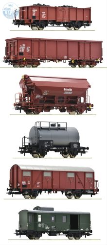 ROCO 76030 Teherkocsi készlet, 6 vagon 