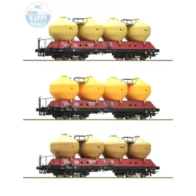 ROCO 77004 Cementszállító teherkocsi szett 3db-os 