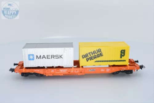 ROCO 47008 Zsebes kocsi konténerrel 