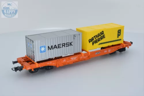 ROCO 47008 Zsebes kocsi konténerrel 