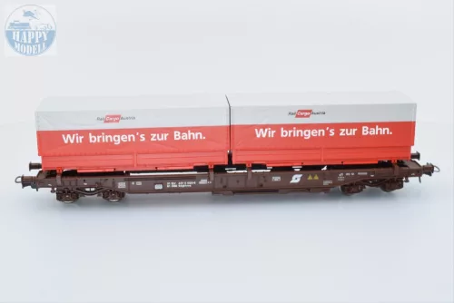 ROCO 47028 ÖBB Zsebes kocsi konténerrel 