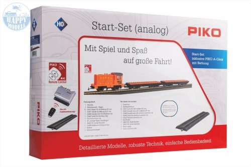 PIKO 57143 Kezdőkészlet épitökocka vagonakkal és dizelmozdonnyal 