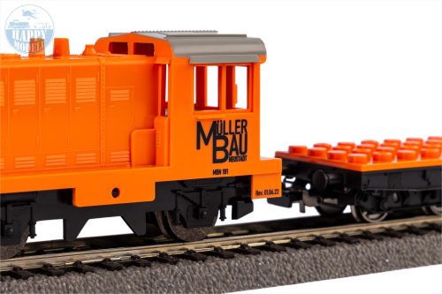 PIKO 57143 Kezdőkészlet épitökocka vagonakkal és dizelmozdonnyal 