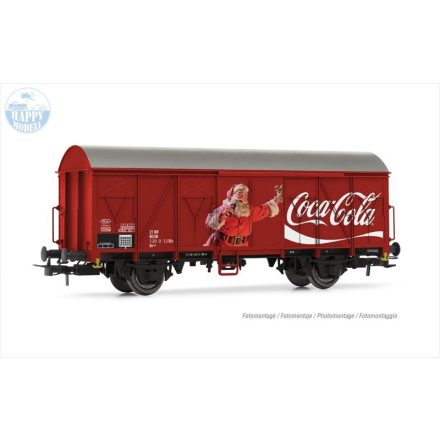Rivarossi 6611 Teleherkocsi eltolható oldalfalu 'Coca-Cola' 