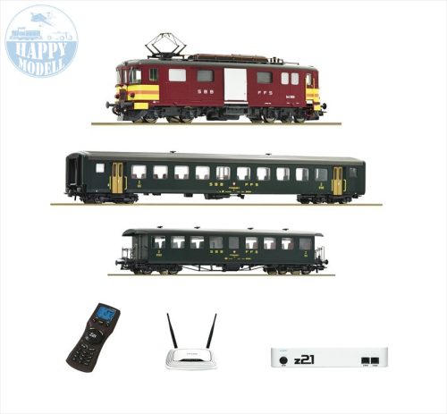 ROCO 51338 Kezdőkészlet RE 4/4 modony + személykocsik z21 + WMouse 