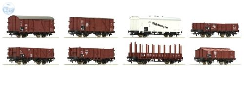 ROCO 44003 8-tlg. Set: Güterwagen, DRG 