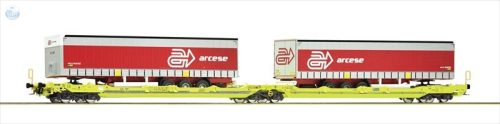 ROCO 77391 B Konténerszállító dupla zsebeskocsi  GATX 