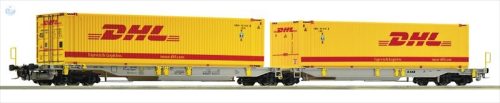 ROCO 76421 Konténerszállító dupla zsebeskocsi  AAE - DHL 