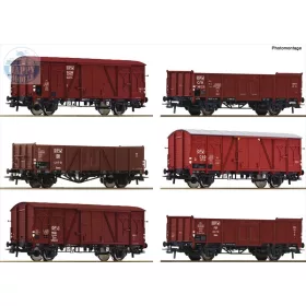   ROCO 6600098 Jubileumi teherkocsi szett 6 db-os '60 éves OPW' 
