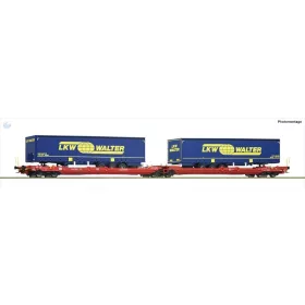  ROCO 77385 Konténerszállító dupla zsebeskocsi  738/T3000e 