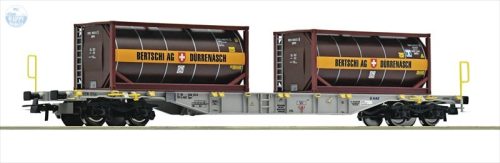 ROCO 77346 4 tengelyes konténeres SBB 