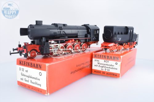 KLEINBAHN D52 Gőzmozdony BR52 kabinos szerkocsival 