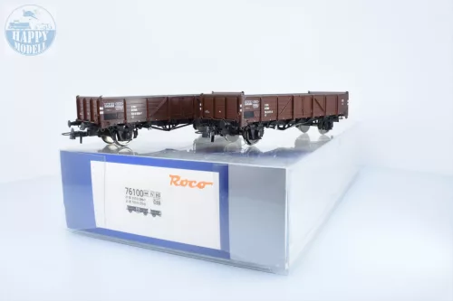 ROCO 76100 Nyitott teherkocsi szett 