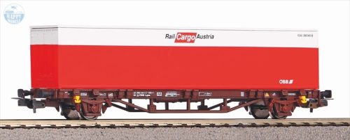 PIKO 57762 Konténerszállító kocsi,  1x40' Rail Cargo Austria 
