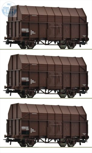 ROCO 6600056 Fűrészporos kocsiszett 