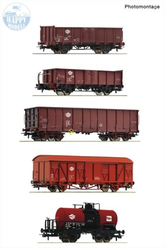 ROCO 6600126 Teherkocsi szett 5 darabos 
