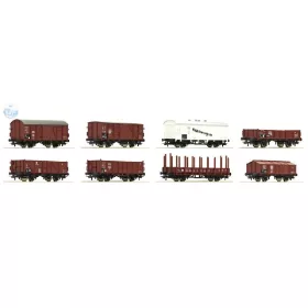 ROCO 44003 8-tlg. Set: Güterwagen, DRG 