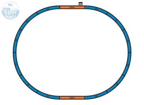 PIKO 57142 Roncalli gőzmozdonyos R/C startset 