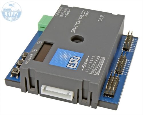 ESU 51832 SwitchPilot 3 Servo, 8x servo decoder, DCC/MM, OLED, with RC-Feedback 