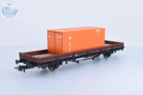 ROCO 6600076 Pőrekocsi konténerrel 