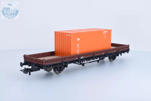 ROCO 6600076 Pőrekocsi konténerrel 