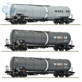 ROCO 6600143 Tartálykocsi szett 3db-os Wascosa 