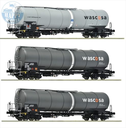 ROCO 6600143 Tartálykocsi szett 3db-os Wascosa 