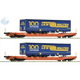 ROCO 6600064 Zsebeskocsi Wascose LKW/Walter 