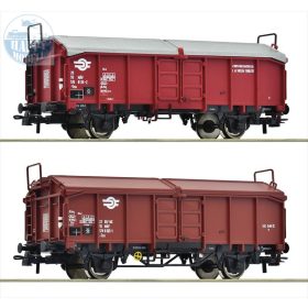 ROCO 6600116 Elhúzható tetejű teherkocsi szett 