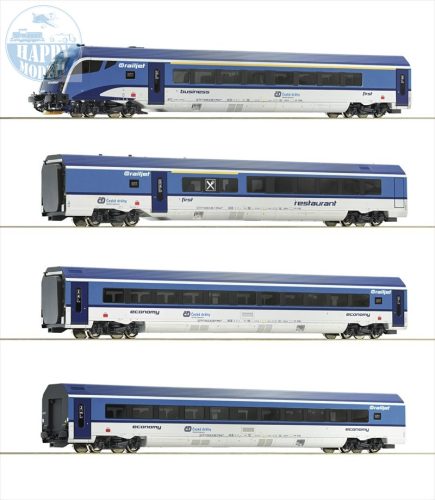 ROCO 74064 Személykocsi szett Railjet + Vezérlőkocsi 